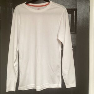 Jockey Men's Long-Sleeve Crew Neck Shirt - White. 41